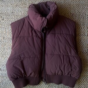 Zara Cropped Puffy Vest